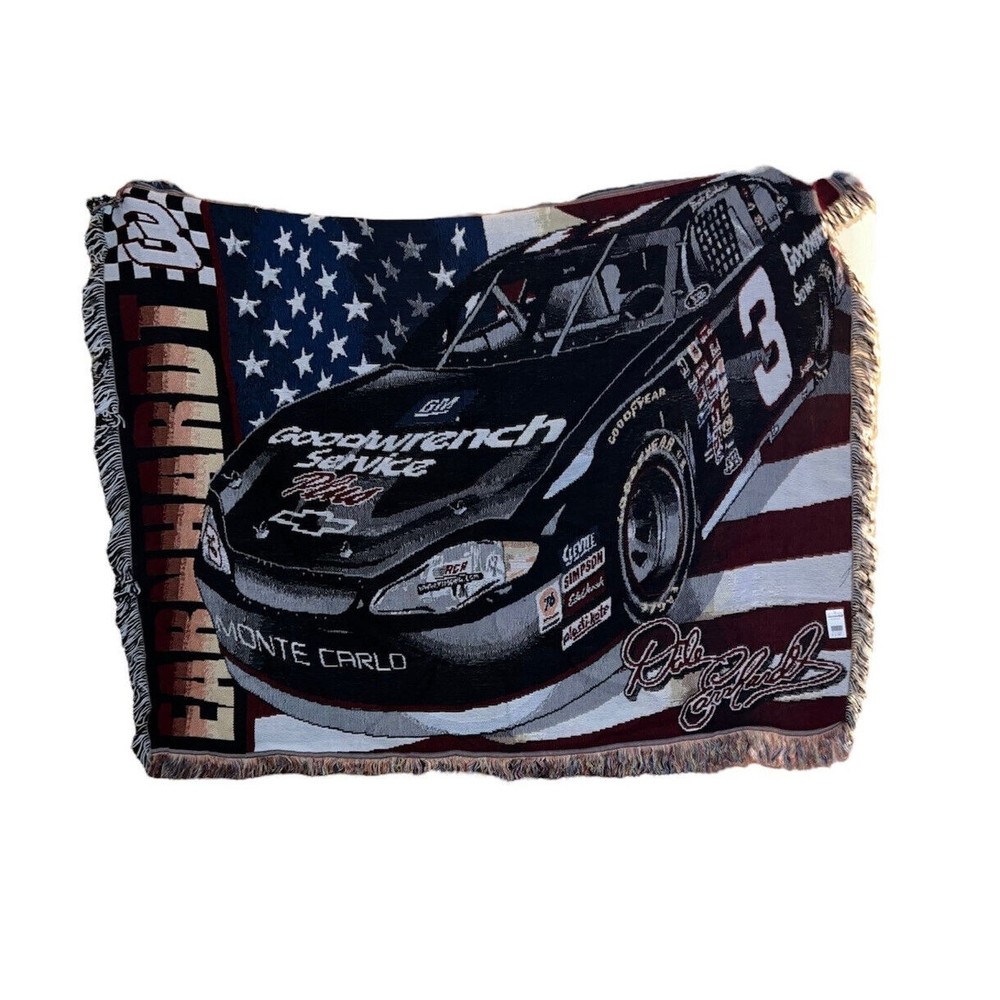 Vintage The Northwest Co Dale Earnhardt #3 Goodwrench Throw Blanket Nascar